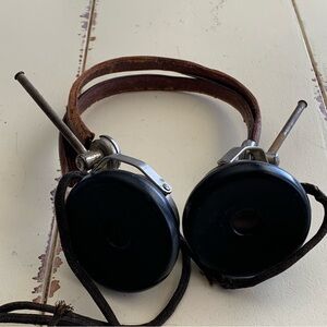 Vintage Globe Antique Headset Headphones Reading Mass USA